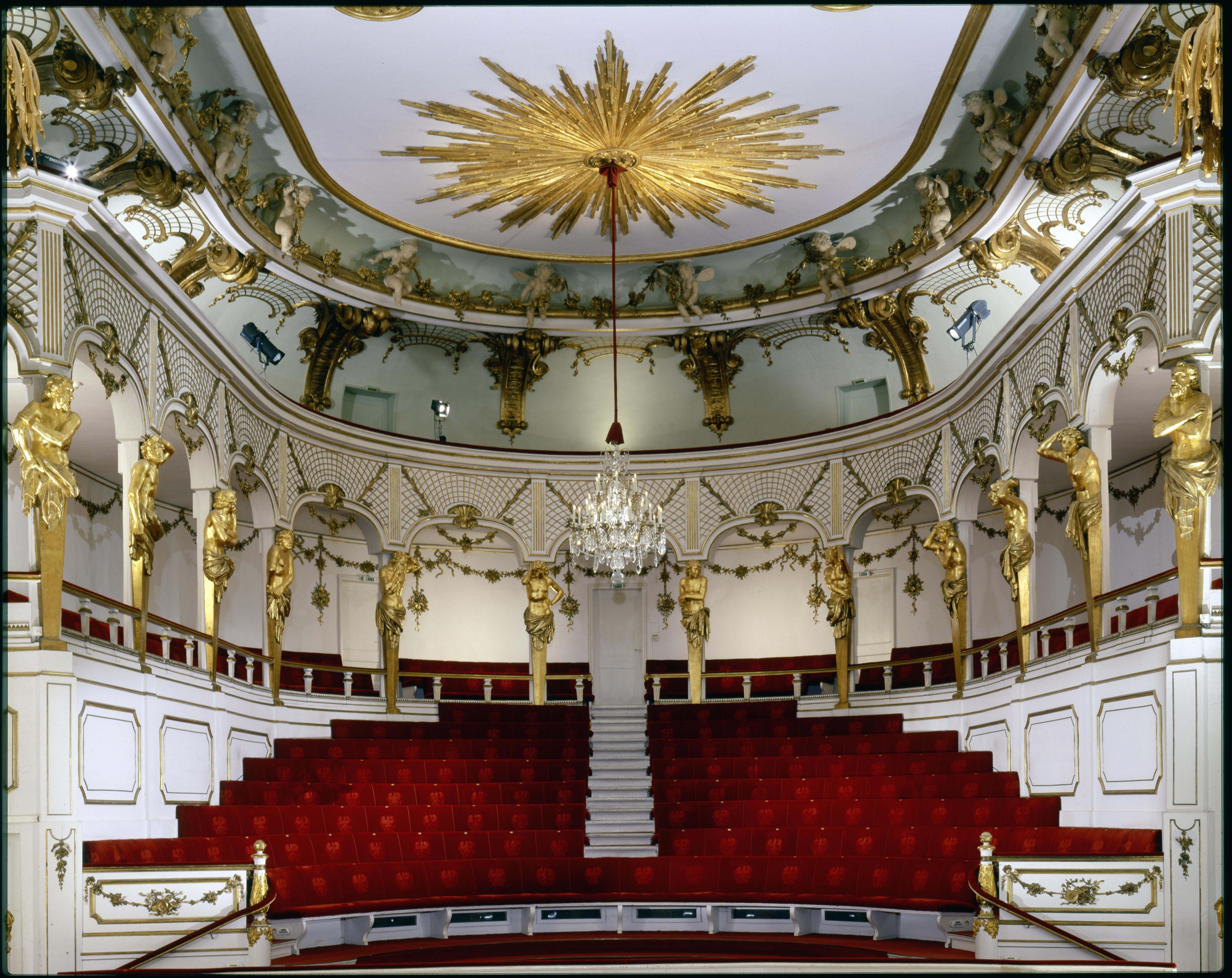 Innenaufnahme vom Schlosstheater Neues Palais.